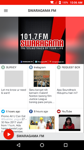 Android application SWARAGAMA FM screenshort