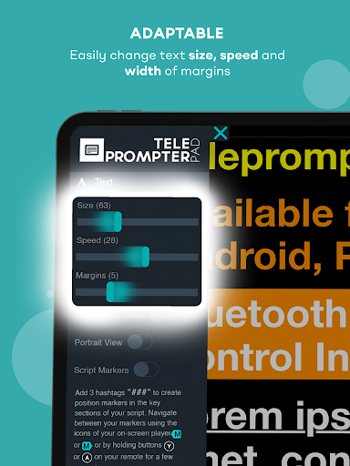Screenshot of TeleprompterPAD