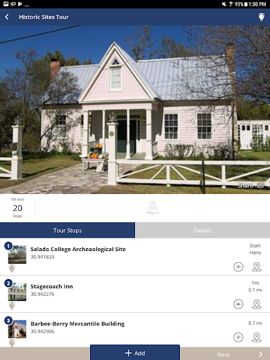 Screenshot of Visit Salado Texas!