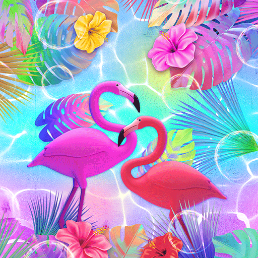 Flamingo Couple - Wallpaper logo
