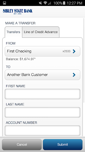 Sibley State Bank Screen 3