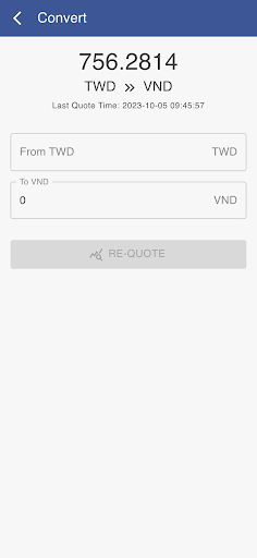 VND to TWD Screen 2