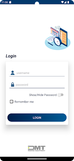 Android application DMT Service Report screenshort