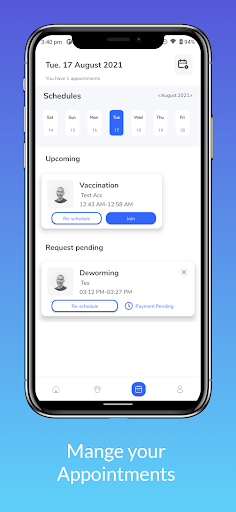 Petofy OPHR - Vet Clinic App Screen 2