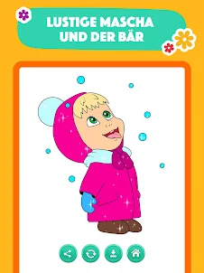 Mascha und der Bär Färbungen