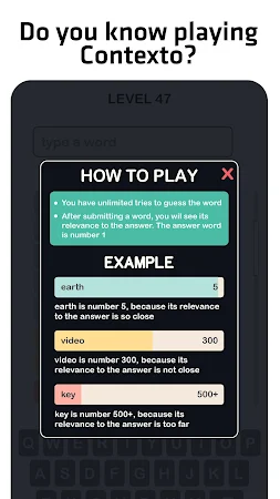 Game screenshot Contexto - Similar Word mod apk