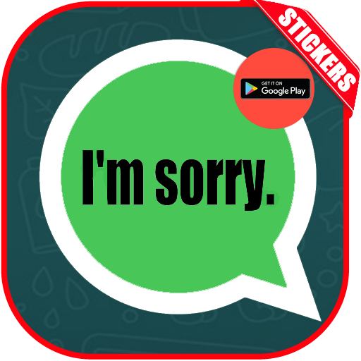 Stickers Sorry – WAStickersApp logo