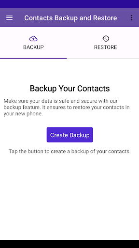 Contacts Backup and Restore