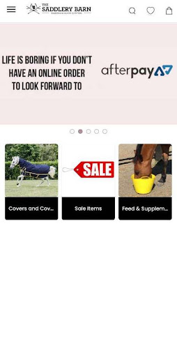 Android application Saddlery Barn screenshort