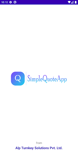 Android application Simple Quote App screenshort