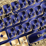 Blue Gold Luxury Keyboard icon