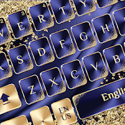  Blue Gold Luxury Keyboard 
