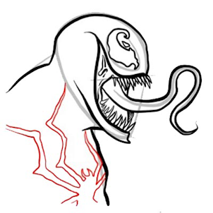 How To Draw SuperHero Venom
