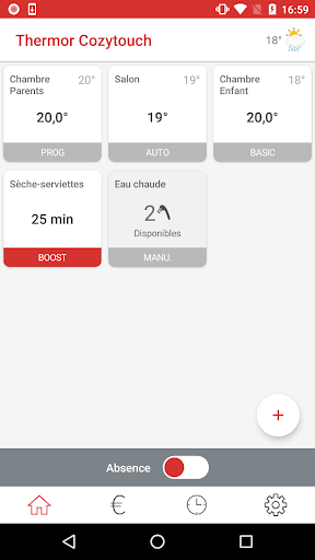THERMOR COZYTOUCH Screen 2