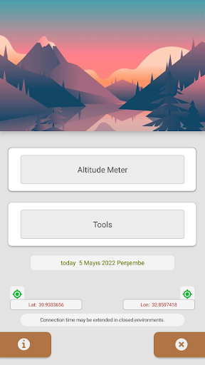 Android application Altimeter screenshort