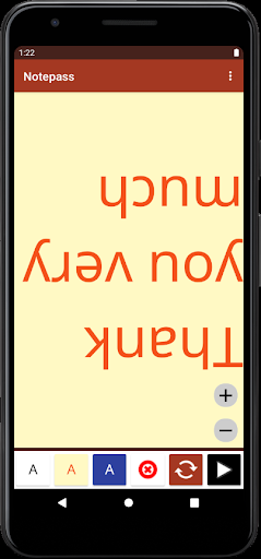 Notepass: written conversation Screen 3