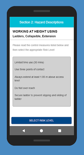 Risk Control Manager Screen 3