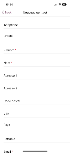 OSCAR CRM Screen 2