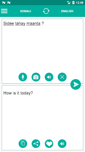 Somali English Translator Screen 2