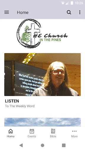 Android application The Church in the Pines screenshort