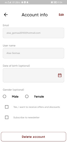 Android application BIRYANI LAND screenshort