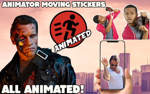 Animator moving stickers