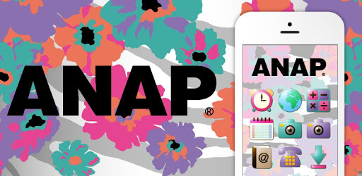 アイコンきせかえ アナップ Anap 花柄壁紙付き Apps En Google Play