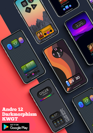 Andro 12 Darkmorphism KWGT Screen 3
