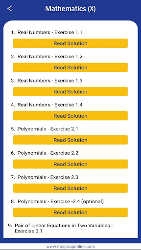 Class 10 NCERT Solutions Screen 3