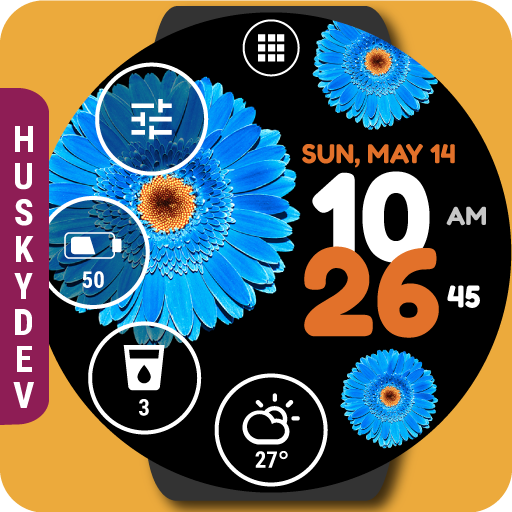 Flower Watch Face by HuskyDEV Download on Windows