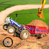 Cargo Tractor Trolley Simulator Farming Game 2021 icon