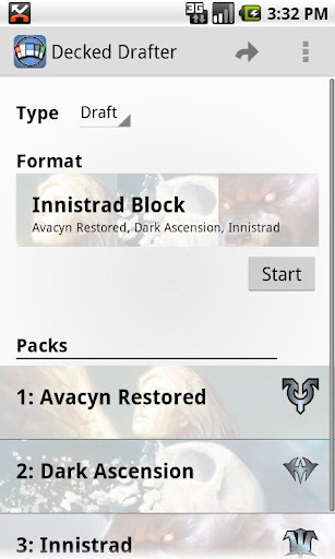 Android application Decked Drafter screenshort