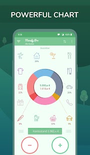 Monefy Pro - Finanzplaner app Bildschirmfoto