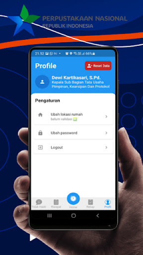 Presensi Biometrik Perpusnas Screen 3