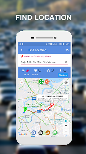 Android application Maps Route Finder screenshort