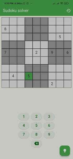 Android application Sudoku Solver screenshort