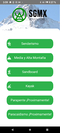 Senderismo Global MX Screen 2