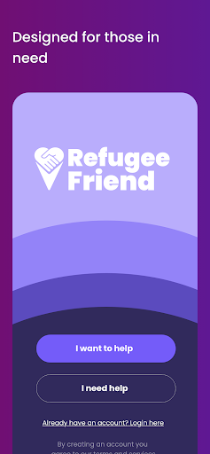 Android application Refugee Friend screenshort