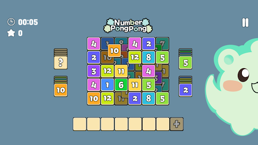 Android application Number PongPong: Match 3 Tiles screenshort
