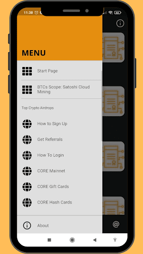 BTCs Scope: Satoshi Airdrops Screen 2