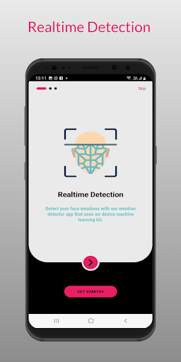 Android application Emotion Detector screenshort
