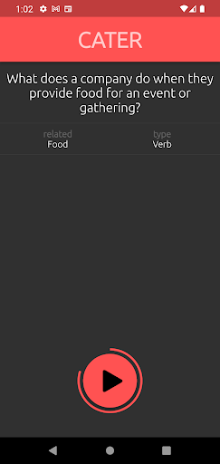Android application Word Game screenshort