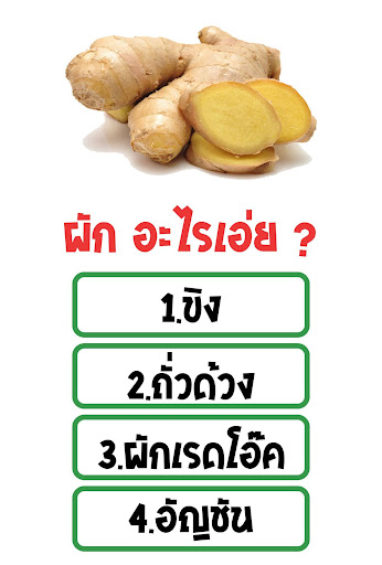 เกมทายชื่อผัก