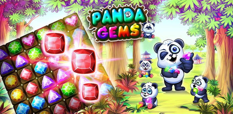 Panda Gems: Jewel Match 3 Game