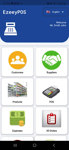 Android application EzeeyPos screenshort