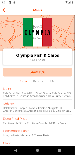 Olympia Fish & Chips Screen 2