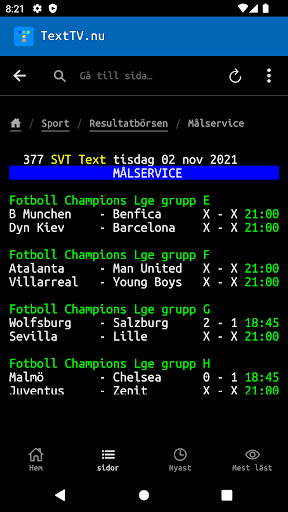 TextTV.nu: smartare SVT Text Screen 3