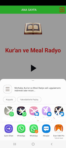 Kuran Ve Meal Radyo Screen 3