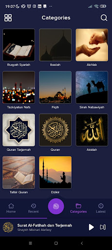 Android application MP3 Audio Quran Translation screenshort