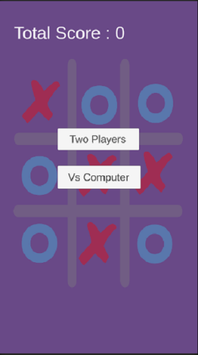 Android application Tic Tac Toe with AI screenshort